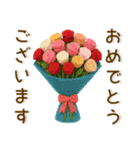 お花❤️かわいい立体スタンプ（個別スタンプ：30）