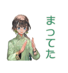 アオザイ女子の夜のお誘い♡（個別スタンプ：32）
