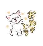 『ウエスティ』毎日使えるデカ文字（個別スタンプ：19）