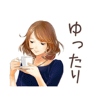 オトナ女子の気ままソロ活日記（個別スタンプ：10）