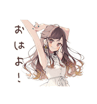 ゆるふわガーリーな女の子の推し活♡（個別スタンプ：2）