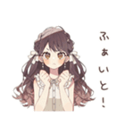 ゆるふわガーリーな女の子の推し活♡（個別スタンプ：11）