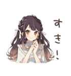 ゆるふわガーリーな女の子の推し活♡（個別スタンプ：17）