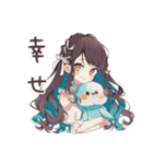 ゆるふわガーリーな女の子の推し活♡（個別スタンプ：20）