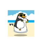 闇ペンギン【使用難易度★☆☆】激夏（個別スタンプ：18）