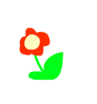 花で気持ちを表現ちゃん（個別スタンプ：1）