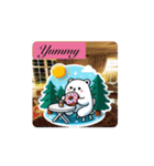 #white bear *move（個別スタンプ：1）