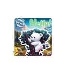 #white bear *move（個別スタンプ：6）