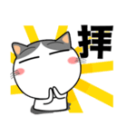 ハチワレ猫★推し活（個別スタンプ：13）