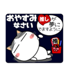 ハチワレ猫★推し活（個別スタンプ：40）