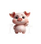 ピンクのブタは何も考えずに喋る（個別スタンプ：22）