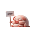 ピンクのブタは何も考えずに喋る（個別スタンプ：25）