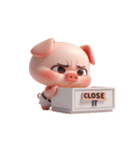 ピンクのブタは何も考えずに喋る（個別スタンプ：27）