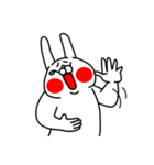 全力うさぎうっすら失礼編（個別スタンプ：40）