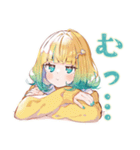 くるくる気分★使いやすい女の子（個別スタンプ：11）