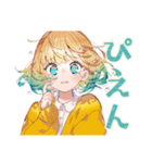 くるくる気分★使いやすい女の子（個別スタンプ：13）