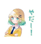 くるくる気分★使いやすい女の子（個別スタンプ：19）