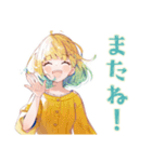 くるくる気分★使いやすい女の子（個別スタンプ：22）