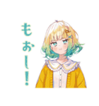 くるくる気分★使いやすい女の子（個別スタンプ：28）