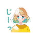 くるくる気分★使いやすい女の子（個別スタンプ：29）