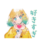 くるくる気分★使いやすい女の子（個別スタンプ：36）