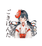 巫女さんの開運術★幸運祈願（個別スタンプ：9）