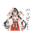 巫女さんの開運術★幸運祈願（個別スタンプ：36）