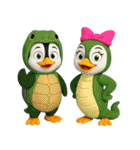 かわいいペンギンのリサ4（個別スタンプ：3）