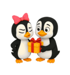 かわいいペンギンのリサ4（個別スタンプ：4）