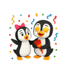 かわいいペンギンのリサ4（個別スタンプ：7）