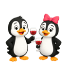 かわいいペンギンのリサ4（個別スタンプ：12）