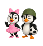 かわいいペンギンのリサ4（個別スタンプ：18）