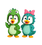 かわいいペンギンのリサ4（個別スタンプ：19）