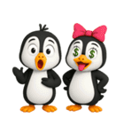 かわいいペンギンのリサ4（個別スタンプ：21）