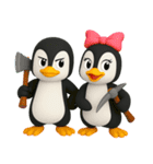 かわいいペンギンのリサ4（個別スタンプ：26）