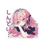 くせつよゴシックガールの推し活感情（個別スタンプ：28）