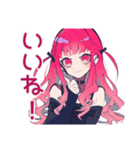 くせつよゴシックガールの推し活感情（個別スタンプ：34）