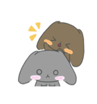 日常で使えるなかよしうさぎちゃんスタンプ（個別スタンプ：12）