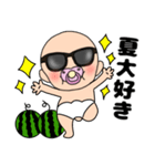 【夏】おちゃぶりベビー5（個別スタンプ：34）