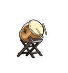 【動く】ふるえる楽器（個別スタンプ：4）