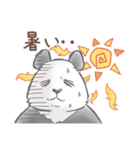 猛暑♢パンダとコアリクイ（個別スタンプ：17）