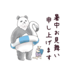 猛暑♢パンダとコアリクイ（個別スタンプ：22）