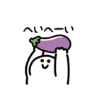 にっこりマンと野菜フルーツ（文字付き）（個別スタンプ：20）