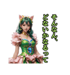仮装女子_猫耳アイドル（関西弁）編（個別スタンプ：5）