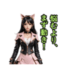 仮装女子_猫耳アイドル（関西弁）編（個別スタンプ：9）