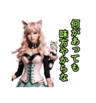 仮装女子_猫耳アイドル（関西弁）編（個別スタンプ：24）