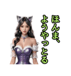 仮装女子_猫耳アイドル（関西弁）編（個別スタンプ：37）