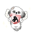 B＆W シーズー犬 2025 「天使ちゃん」（個別スタンプ：4）