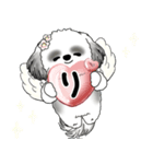 B＆W シーズー犬 2025 「天使ちゃん」（個別スタンプ：8）