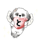 B＆W シーズー犬 2025 「天使ちゃん」（個別スタンプ：16）